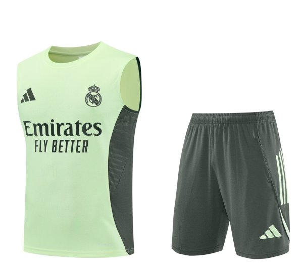 25/26 Real Madrid Vest Training Set--Vest and Short Pant Training Tracksuit