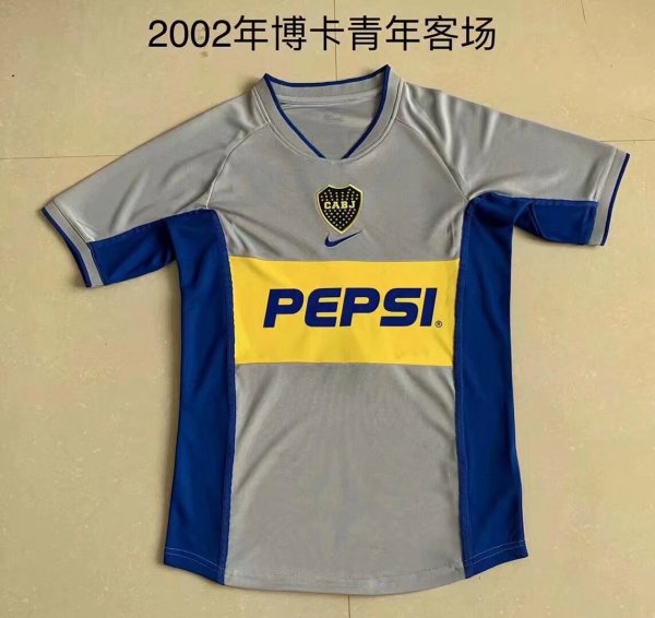 2002 Boca Away Retro Soccer Jersey Thai Quality