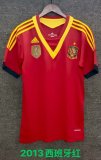 2013 Spain Home Fans Version Retro Jersey