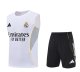 25/26 Real Madrid White Vest Training Set--Vest and Short Pant Training Tracksuit