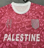 2025 Palestine Pink Soccer Jersey With #11 Thai Quality