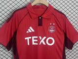 25/26 Aberdeen Home Fans Soccer Jersey