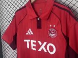 25/26 Aberdeen Home Fans Soccer Jersey