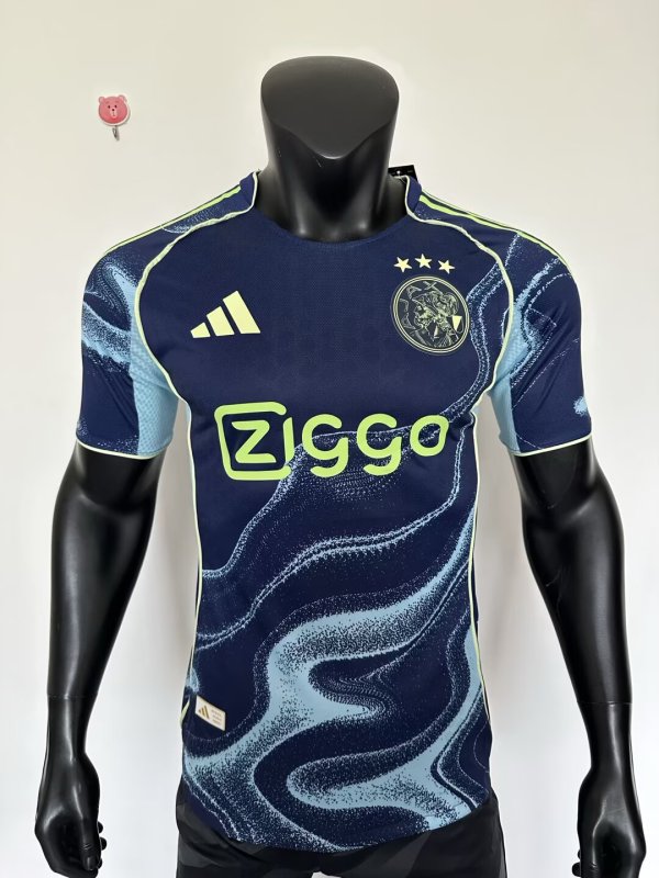 25/26 Ajax Away Player Version Soccer Jersey 1:1 Quality