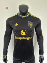 25/26 Man United Third Jersey Long Sleeve Player Version 1:1 Quality