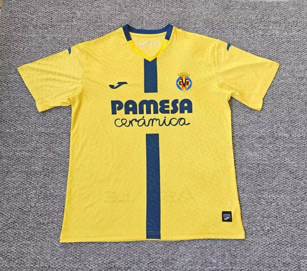 25/26 Villarreal Home Jersey Thai Quality Fan Version