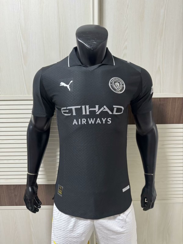 25/26 Man City Black Jersey Player Version 1:1 Quality