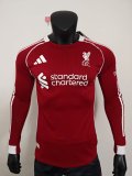 25/26 Liverpool Home Jersey Long Sleeve Player Version 1:1 Quality