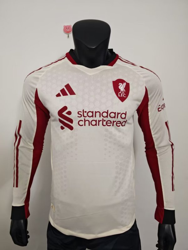25/26 Liverpool Away Jersey Long Sleeve Player Version 1:1 Quality