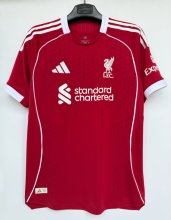 25/26 Liverpool Home Jersey Player Version 1:1 Quality 球员版