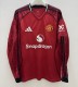 25/26 Manchester United Home Jersey Long Sleeve Fans Version 1:1 Quality