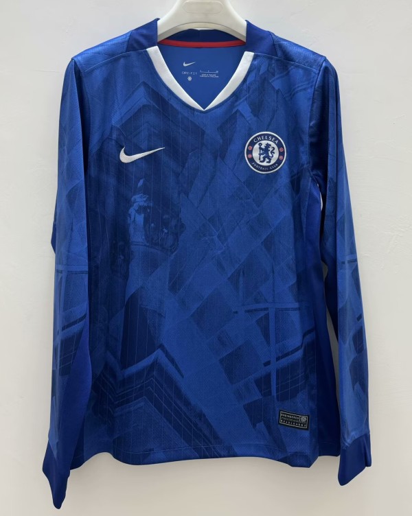 25/26 Chelsea Home JerseyLong Sleeve Fans Version 1:1 Quality