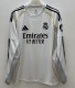 25/26 Real Madrid Home Jersey Long Sleeve 1:1 Quality Fan Version