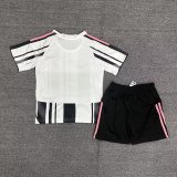25/26 Juventus Home Kids Jersey With Sponsors
