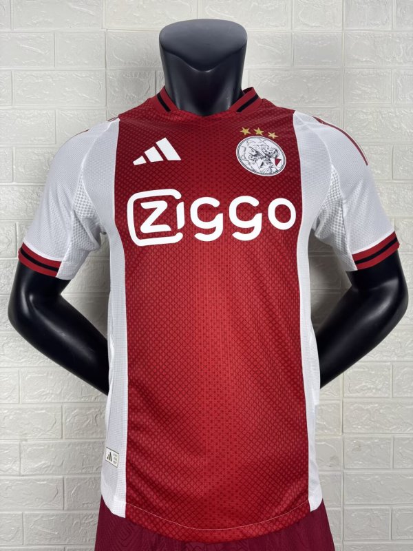 25/26 Ajax Home Player Version Soccer Jersey 1:1 Quality
