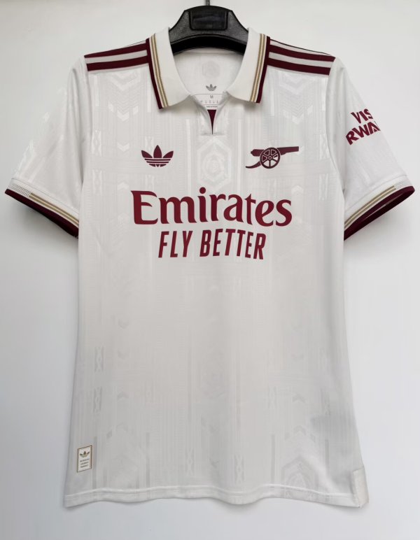 25/26 Arsenal White Jersey Player Version 1:1 Quality 球员版