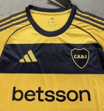 25/26 Boca Away Soccer Jersey With Sponsors Thai Quality