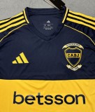 25/26 Boca Home Soccer Jersey With Sponsors Thai Quality