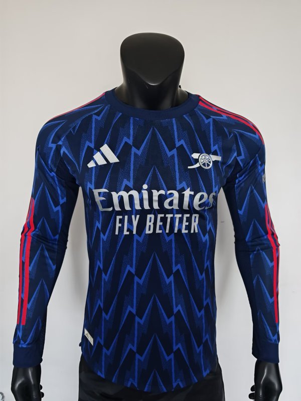 25/26 Arsenal Away Jersey Long Sleeve Player Version 1:1 Quality