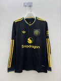 25/26 Manchester United Third Jersey Long Sleeve Fans Version 1:1 Quality
