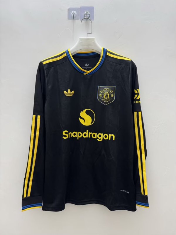 25/26 Manchester United Third Jersey Long Sleeve Fans Version 1:1 Quality