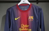12/13 Barcelona Home Retro Jersey Long Sleeve Player Version  1:1 Quality