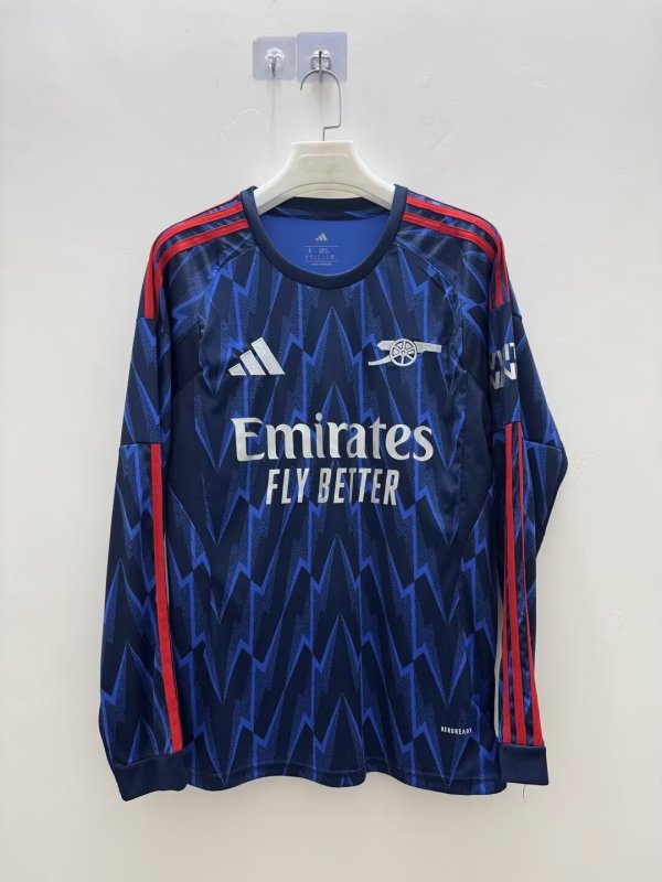 25/26 Arsenal Away Jersey Long Sleeve Fans Version 1:1 Quality