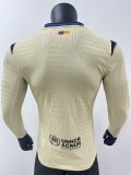 25/26 Barcelona Away Jersey Long Sleeve Player Version  1:1 Quality
