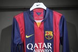 14/15 Barcelona Home Retro Jersey Long Sleeve Player Version  1:1 Quality