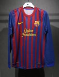 11/12 Barcelona Home Retro Jersey Long Sleeve Player Version  1:1 Quality