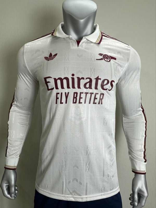 25/26 Arsenal Third Jersey Long Sleeve Player Version 1:1 Quality