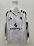 25/26 Manchester United Away Jersey Long Sleeve Fans Version 1:1 Quality