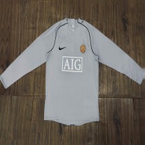 07/08 Man United Grey Retro Jersey Long Sleeve