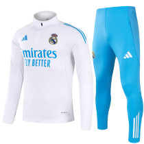 25/26 Real Madrid White Sweater Tracksuit Thai Quality