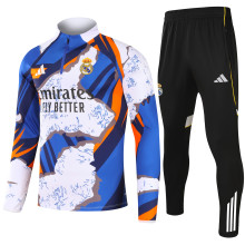 25/26 Real Madrid White Sweater Tracksuit Thai Quality