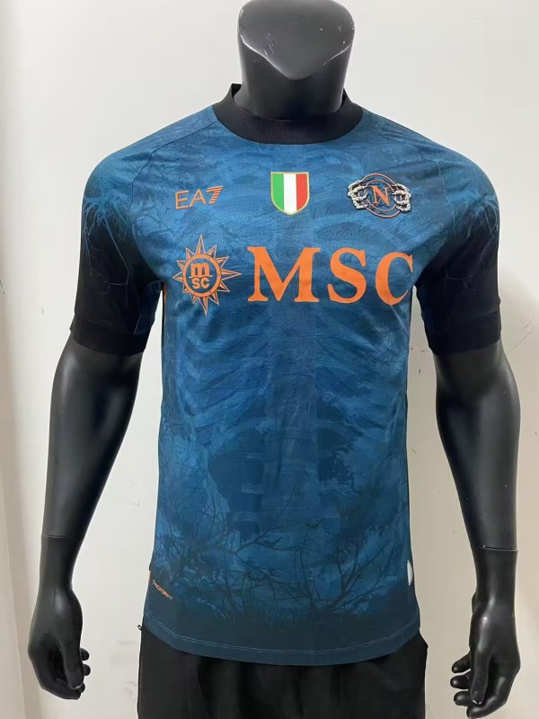 25/26 Napoli All Saints Day blue Jersey Player Version 1:1 Quality