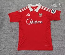 25/26 Sevilla Away Red Jersey Thai Quality Fan Version