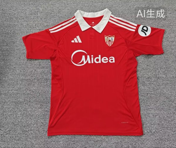 25/26 Sevilla Away Red Jersey Thai Quality Fan Version