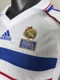 1998 France Away Retro Soccer Jersey Player Version  1:1 Quality
