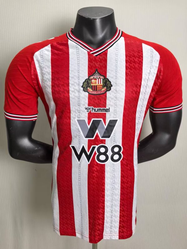 25/26 Sunderland Home Jersey Player Version 1:1 Quality