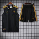 25/26 Manchester United Black Vest Training Tracksuit