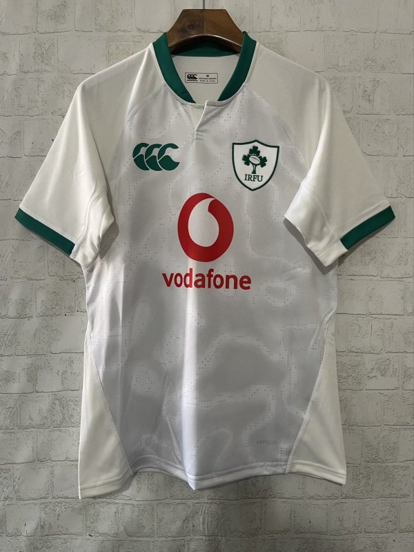 25-26 Ireland Rugby White Rugby Jersey High Quality