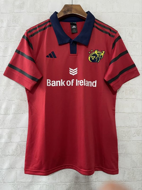 25/26 Rugby Munster Home Red Rugby Jersey High Quality