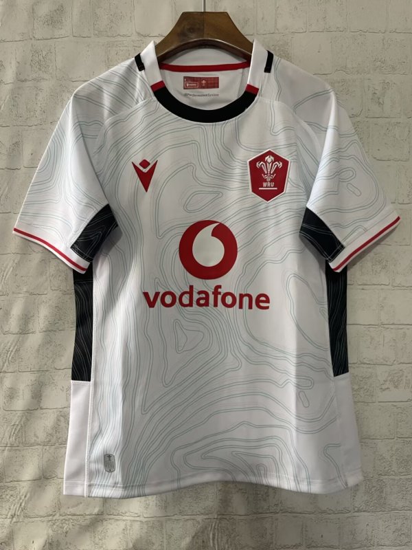 25/26 Rugby Welsh White Rugby Jersey High Quality