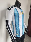 2026 Argentina Home Jersey Long Sleeve Player Version 1:1 Quaility