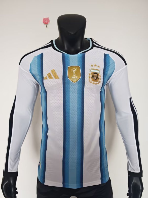 2026 Argentina Home Jersey Long Sleeve Player Version 1:1 Quaility