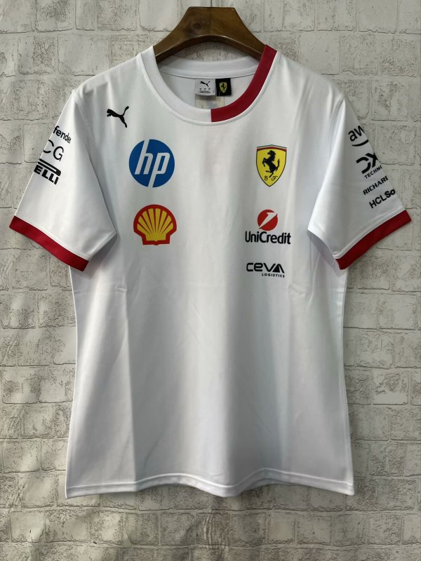 2025 Ferrari F1 Team POLO Round Collar T-Shirt