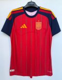2026 Spain Home World Cup Soccer Jersey Player Version  1:1 Quality 球员版