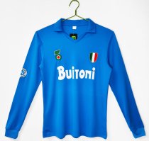 87/88 Napoli Home Retro Jersey Long Sleeve Thail  Quality