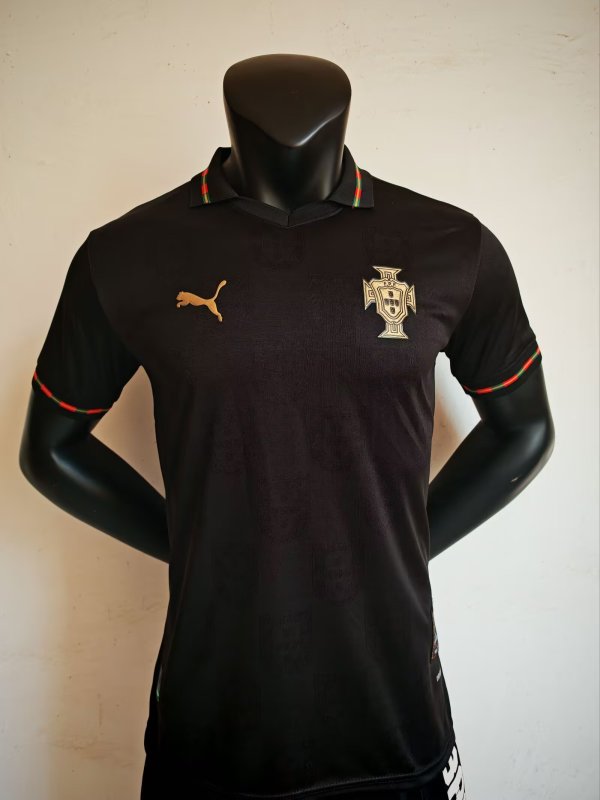 2026 Portugal Black Soccer Jersey Player Version  1:1 Quality